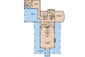 Floor Plan - Main Floor for Farmhouse House Plan #923-375 - 4 bed, 4.5 bath