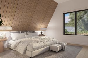 Interior - Master Bedroom for Cabin House Plan #1114-7 - 3 bed, 2 bath