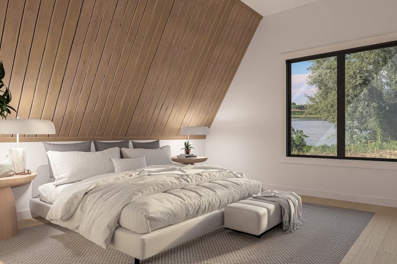 Home Plan - Interior - Master Bedroom for Cabin House Plan #1114-7 - 3 bed, 2 bath