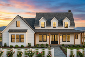 House Blueprint - Exterior - Front Elevation for Farmhouse House Plan #1096-203 - 4 bed, 3.5 bath
