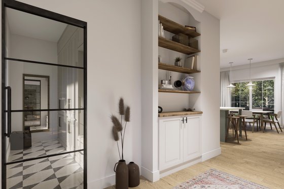 Interior - Entry for Contemporary House Plan #23-2825 - 3 bed, 1.5 bath