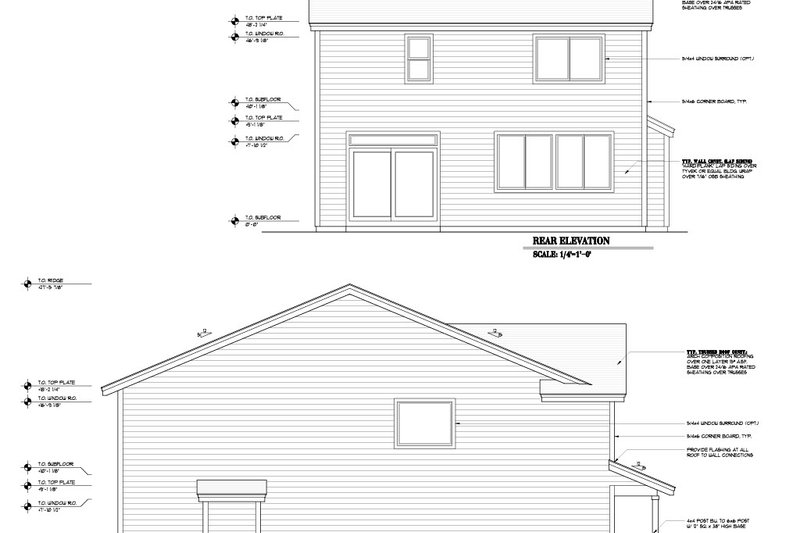 Architectural House Design - Exterior - Other Elevation 1 for Craftsman House Plan #53-474 - 4 bed, 235 bath