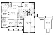 Mediterranean Style House Plan - 4 Beds 3 Baths 2258 Sq/Ft Plan #417-313 