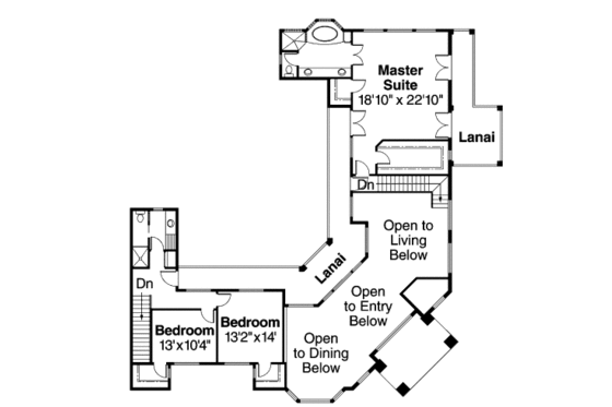 Floor Plan - Upper Floor House Plan #124-646 - 3 bed, 4.5 bath