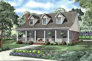 Country Exterior - Front Elevation Plan #17-2181