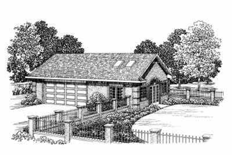 Architectural House Design - Traditional Exterior - Front Elevation Plan #72-271