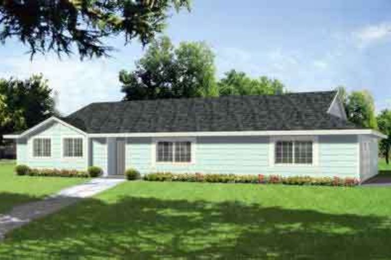 Ranch Style House Plan - 3 Beds 2 Baths 1892 Sq/Ft Plan #1-402
