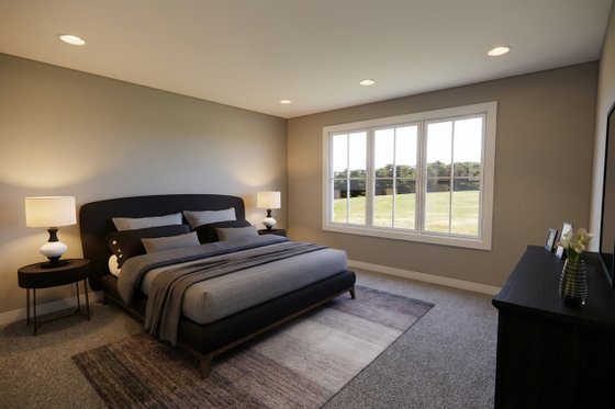 Interior - Master Bedroom for Farmhouse House Plan #51-1526 - 4 bed, 2.5 bath