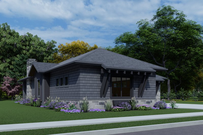 House Plan Design - Exterior - Other Elevation 5 for Cottage House Plan #1069-27 - 2 bed, 2.5 bath