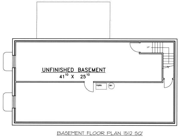 Dream House Plan - Ranch Floor Plan - Lower Floor Plan #117-576