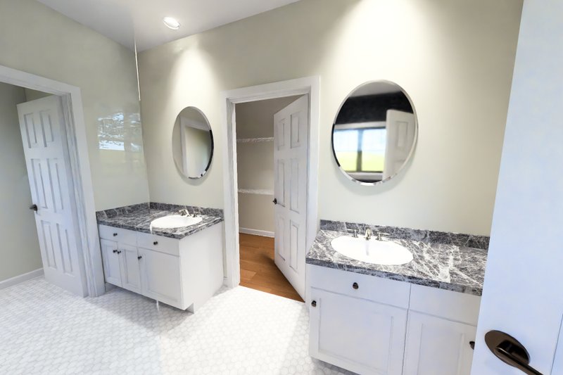 House Blueprint - Interior - Master Bathroom for Farmhouse House Plan #513-2449 - 4 bed, 3.5 bath