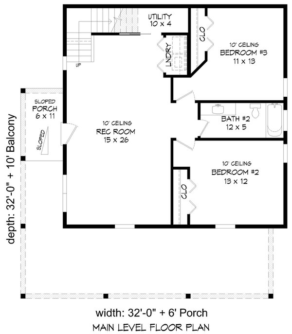 Architectural House Design - Modern Floor Plan - Main Floor Plan #932-1269