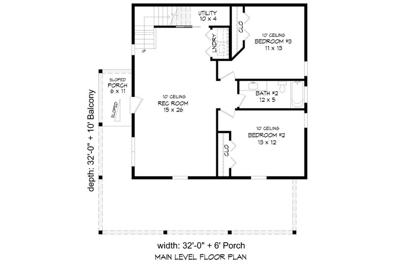Architectural House Design - Floor Plan - Main Floor for Modern House Plan #932-1269 - 3 bed, 2.5 bath
