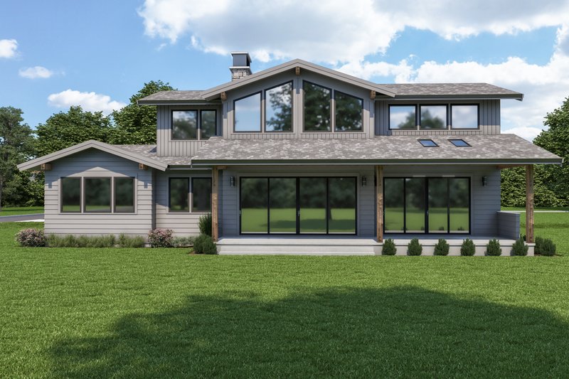 House Plan Design - Exterior - Other Elevation 1 for Modern House Plan #1070-125 - 3 bed, 2.5 bath