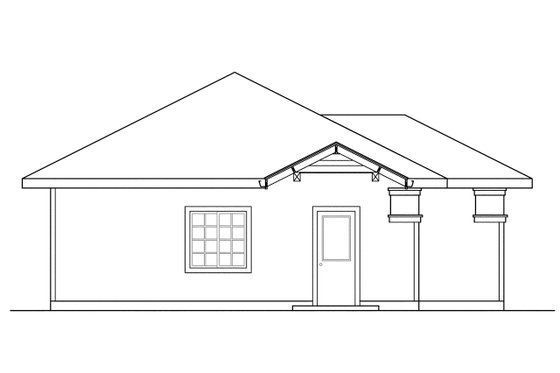 Exterior - Other Elevation for Traditional House Plan #124-638, 0 bath