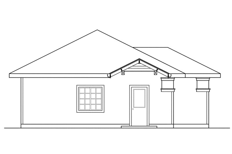 Home Plan - Exterior - Other Elevation for Traditional House Plan #124-638, 0 bath
