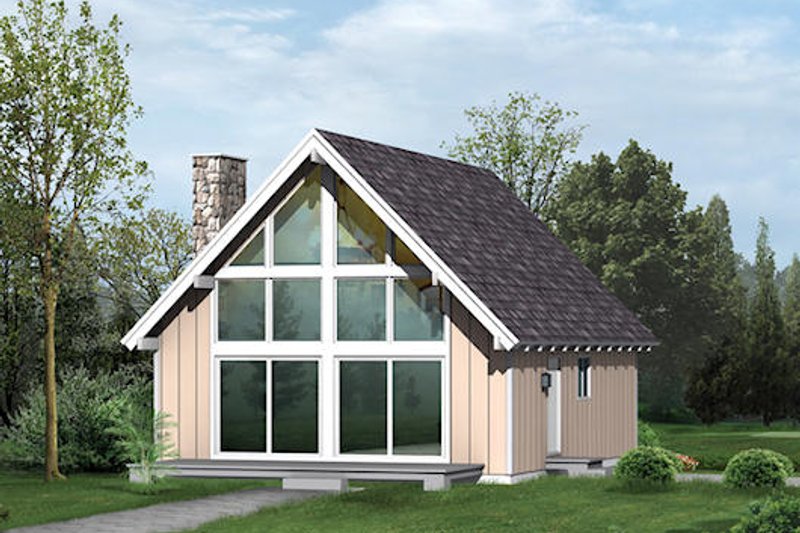 Architectural House Design - Cottage Exterior - Front Elevation Plan #57-482