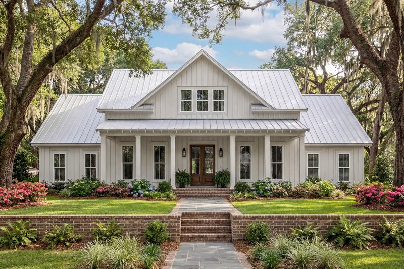 Architectural House Design - Exterior - Front Elevation 5 for Farmhouse House Plan #430-215 - 4 bed, 3 bath