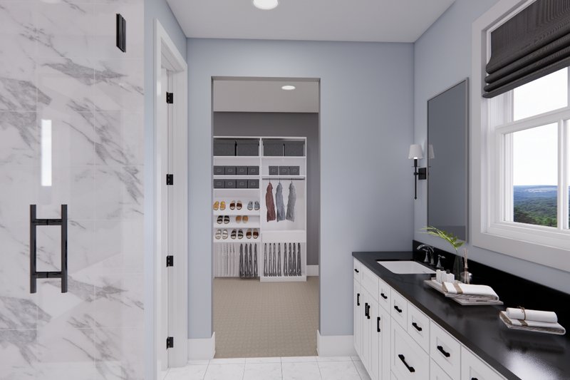 House Blueprint - Interior - Master Bathroom for Farmhouse House Plan #51-1227 - 4 bed, 2 bath
