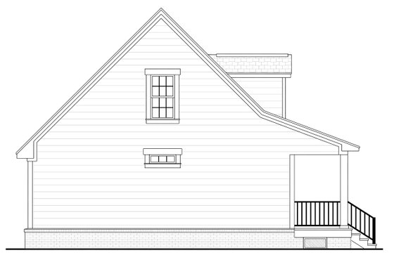 Exterior - Other Elevation for Country House Plan #430-3 - 2 bed, 2 bath