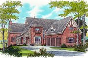 European Style House Plan - 4 Beds 3.5 Baths 4547 Sq/Ft Plan #413-832 