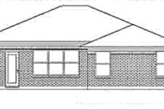 Exterior - Rear Elevation for Traditional House Plan #84-297 - 3 bed, 2 bath