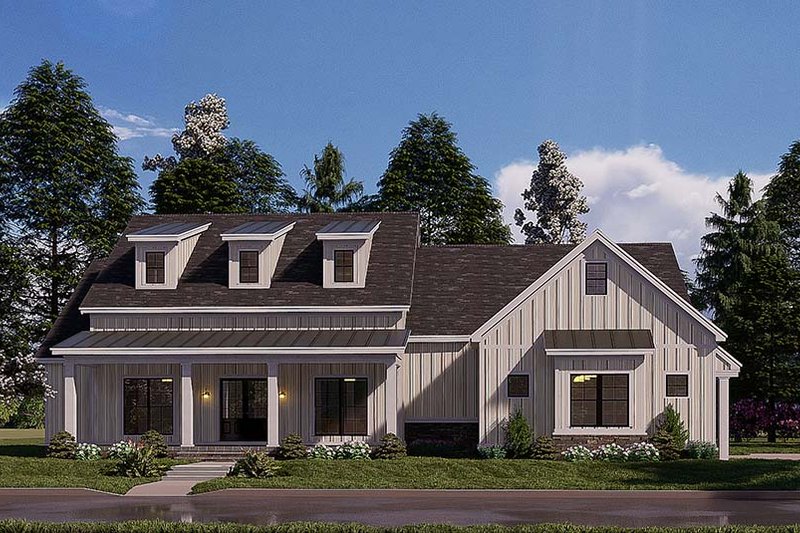 House Design - Exterior - Front Elevation 3 for Craftsman House Plan #923-175 - 4 bed, 2.5 bath