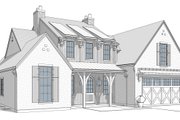 Farmhouse Style House Plan - 3 Beds 2.5 Baths 3512 Sq/Ft Plan #1114-87 Exterior 