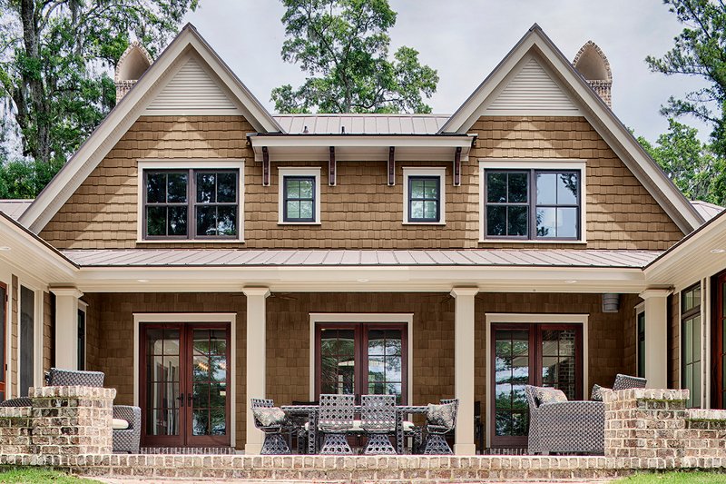 Architectural House Design - Exterior - Rear Elevation for Country House Plan #928-320 - 4 bed, 4.5 bath