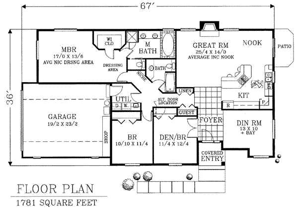 Traditional Floor Plan - Main Floor Plan #53-176
