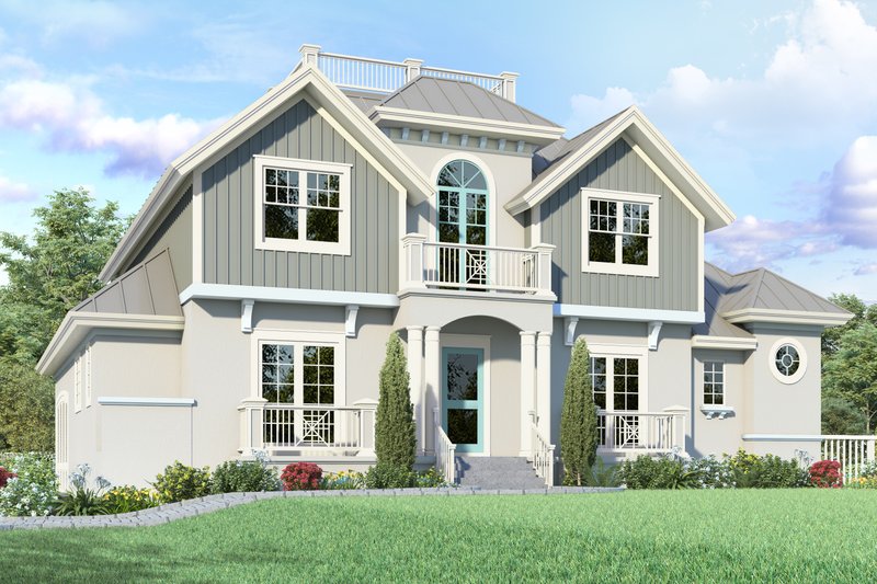 House Blueprint - Cottage Exterior - Front Elevation Plan #930-549