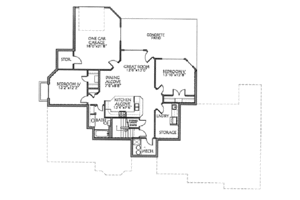 Floor Plan - Lower Floor for Traditional House Plan #24-103 - 5 bed, 3.5 bath