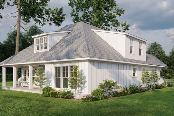 Exterior - Other Elevation 2 for Traditional House Plan #17-2465 - 3 bed, 3 bath