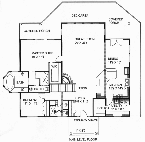 Bungalow Floor Plan - Main Floor Plan #117-806