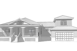 Exterior - Front Elevation 4 for Cottage House Plan #938-86 - 3 bed, 3 bath