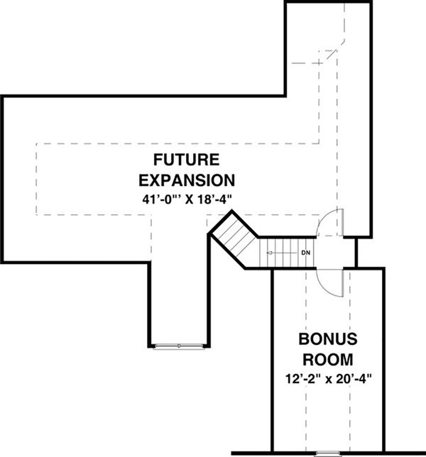 Craftsman Floor Plan - Upper Floor Plan #56-633