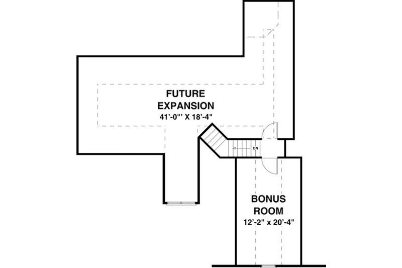 Architectural House Design - Floor Plan - Upper Floor for Craftsman House Plan #56-633 - 3 bed, 2 bath