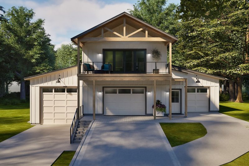 Home Plan - Country Exterior - Front Elevation Plan #1105-11