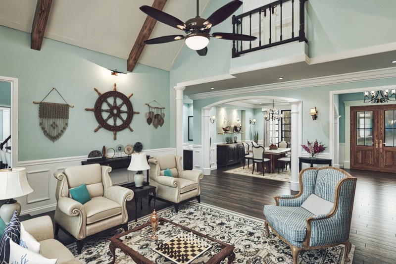House Blueprint - Interior - Other 1 for Beach House Plan #54-597 - 4 bed, 3 bath