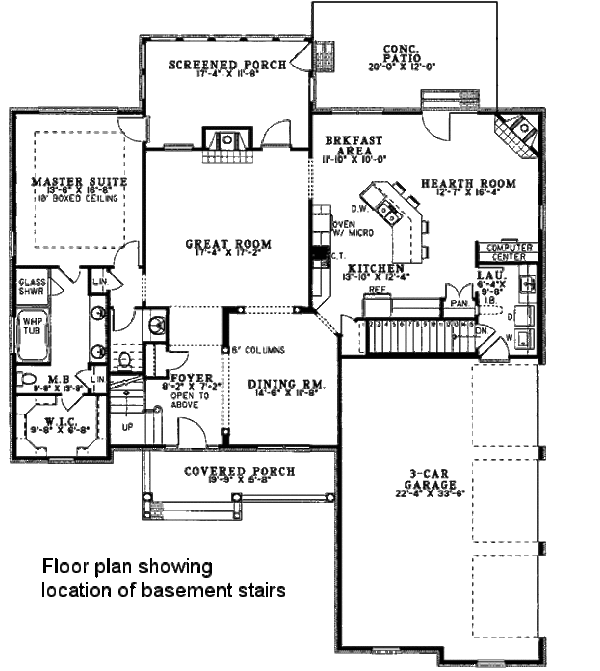 House Blueprint - Southern Floor Plan - Other Floor Plan #17-2152
