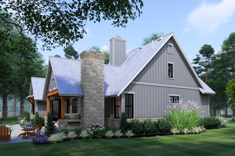 Dream House Plan - Exterior - Other Elevation 6 for Farmhouse House Plan #120-281 - 3 bed, 2 bath