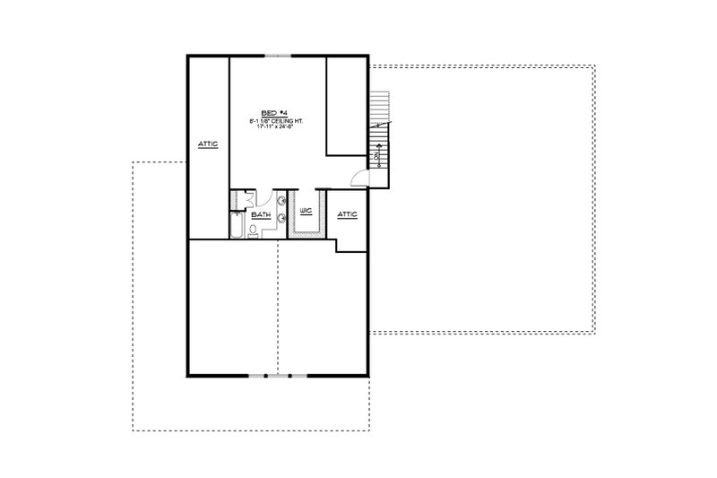 House Plan Design - Floor Plan - Upper Floor for Barndominium House Plan #1064-216 - 4 bed, 3 bath