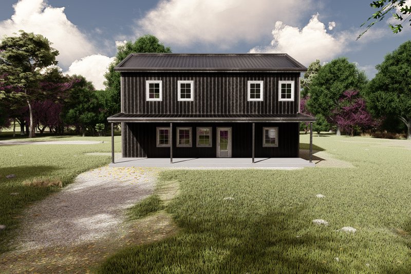 House Blueprint - Exterior - Other Elevation 6 for Barndominium House Plan #1107-48 - 4 bed, 3 bath
