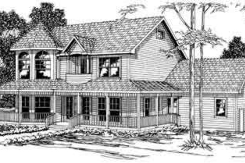 Dream House Plan - Victorian Exterior - Front Elevation Plan #124-274