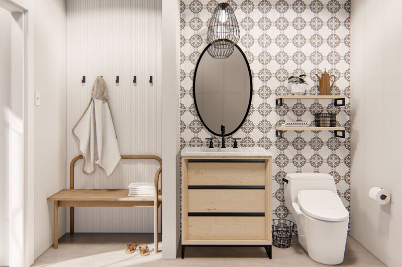 Home Plan - Interior - Bathroom for Mediterranean House Plan #455-640, 1 bath