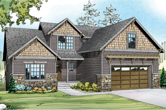 Exterior - Other Elevation for Traditional House Plan #124-921 - 3 bed, 2.5 bath