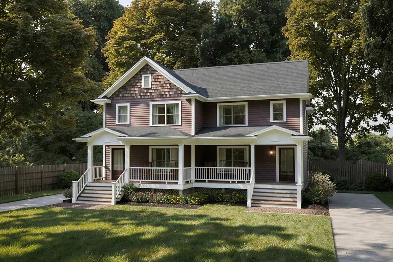 House Plan Design - Exterior - Front Elevation 3 for Farmhouse House Plan #79-240 - 2 bed, 2 bath
