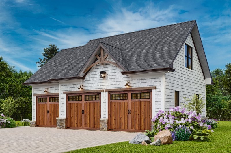 Dream House Plan - Exterior - Front Elevation 7 for Traditional House Plan #54-595, 1 bath