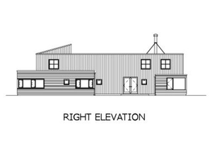 Exterior - Other Elevation 3 for Modern House Plan #433-2 - 3 bed, 2.5 bath