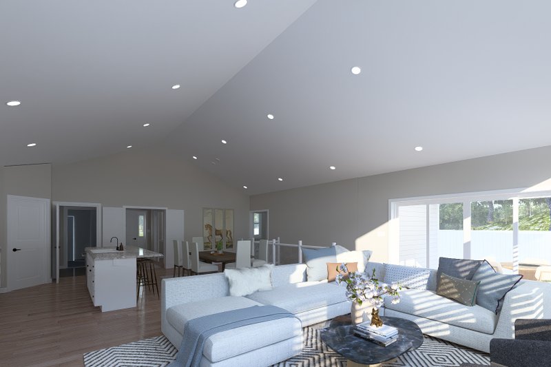 House Blueprint - Interior - Family Room 1 for Farmhouse House Plan #1060-389 - 3 bed, 2 bath